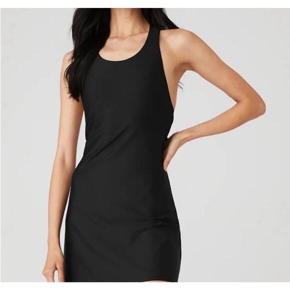 ALO Airlift Fly Dress in Black Size Small - Picture 1 of 14